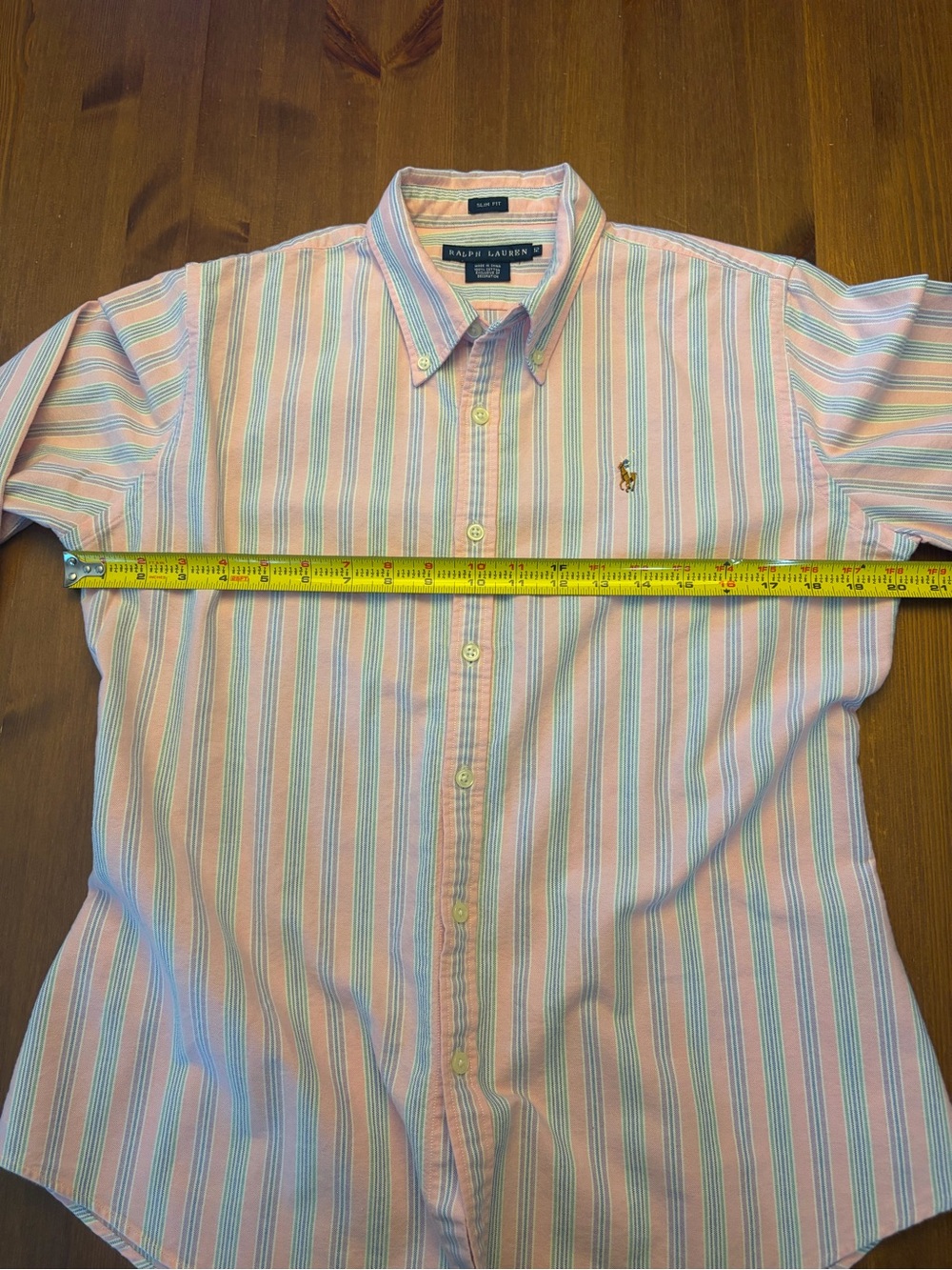 Ralph Lauren Women’s Slim Fit Striped Oxford Button-Down Shirt – Size 12 - Picture 6 of 9